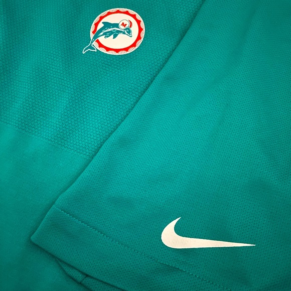 COPY - Nike Flex Miami Dolphins NFL On-Field Polo Shirt Dri-FIT Teal (LG) - Picture 4 of 8